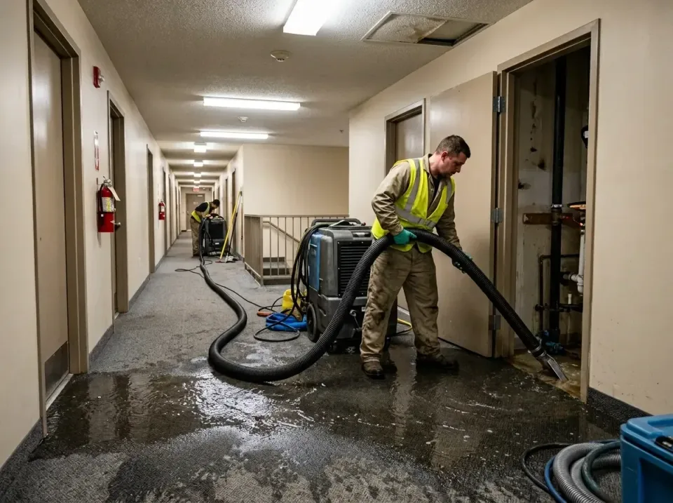 multi-unit-apartment-hallway-f-005 — frequently asked questions, Emergency Burst Pipe Water Extraction & Removal in Iowa